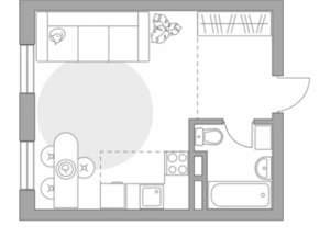 Студия квартира, строящийся дом, 28м2, 3/14 этаж