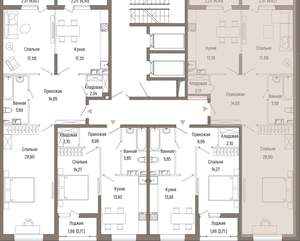 2-к квартира, вторичка, 90м2, 4/9 этаж