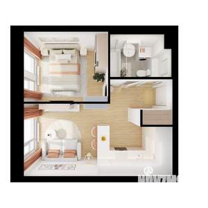 1-к квартира, вторичка, 34м2, 9/9 этаж