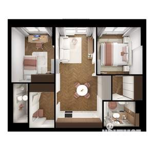 2-к квартира, вторичка, 60м2, 6/9 этаж