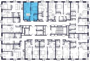 1-к квартира, строящийся дом, 40м2, 11/28 этаж