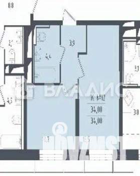 1-к квартира, вторичка, 34м2, 9/28 этаж