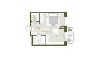 1-к квартира, вторичка, 38м2, 2/8 этаж