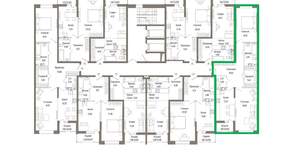 2-к квартира, вторичка, 77м2, 9/9 этаж