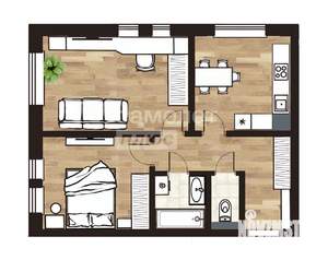 2-к квартира, вторичка, 54м2, 2/9 этаж