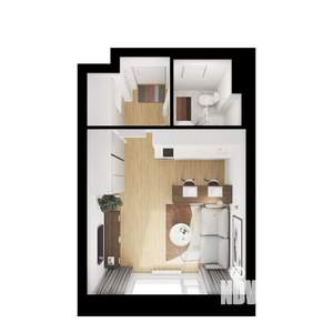 Студия квартира, вторичка, 23м2, 9/9 этаж