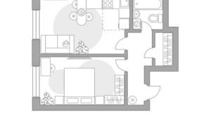 2-к квартира, вторичка, 45м2, 22/23 этаж