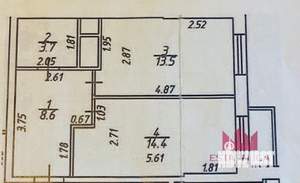 1-к квартира, вторичка, 43м2, 26/32 этаж