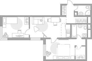 3-к квартира, вторичка, 52м2, 13/14 этаж