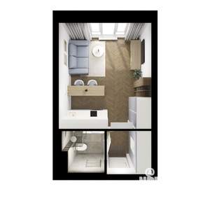 Студия квартира, вторичка, 22м2, 9/9 этаж