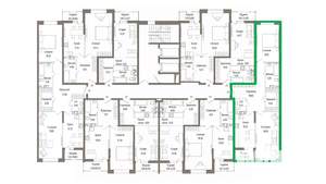 2-к квартира, вторичка, 77м2, 2/10 этаж