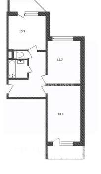 2-к квартира, вторичка, 62м2, 13/22 этаж