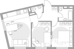 3-к квартира, вторичка, 51м2, 4/6 этаж