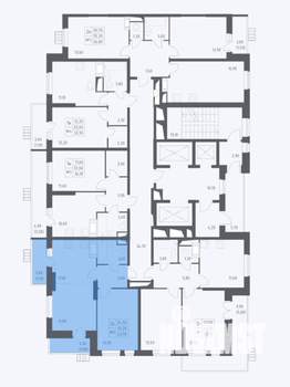 2-к квартира, сданный дом, 44м2, 9/21 этаж