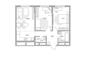 3-к квартира, вторичка, 53м2, 13/14 этаж