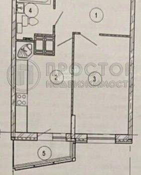1-к квартира, вторичка, 40м2, 16/25 этаж