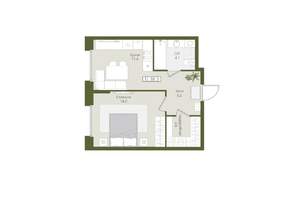 1-к квартира, вторичка, 38м2, 4/8 этаж