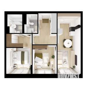 2-к квартира, вторичка, 57м2, 2/9 этаж