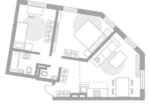 3-к квартира, вторичка, 59м2, 3/5 этаж