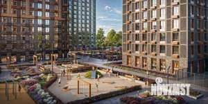 3-к квартира, строящийся дом, 72м2, 6/24 этаж
