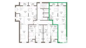 2-к квартира, вторичка, 90м2, 3/9 этаж