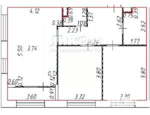 3-к квартира, вторичка, 62м2, 1/12 этаж