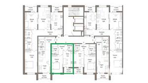 1-к квартира, вторичка, 40м2, 8/9 этаж