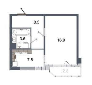 1-к квартира, вторичка, 38м2, 11/12 этаж