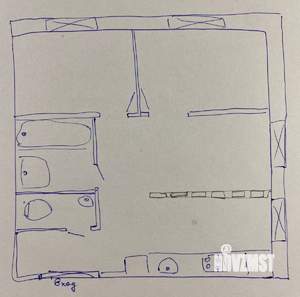 2-к квартира, вторичка, 42м2, 5/44 этаж