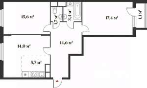 3-к квартира, вторичка, 72м2, 5/6 этаж