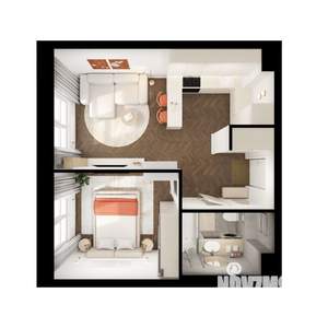 1-к квартира, вторичка, 37м2, 7/9 этаж