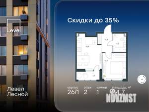 1-к квартира, вторичка, 35м2, 2/10 этаж