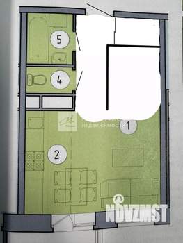 Студия квартира, вторичка, 29м2, 2/8 этаж