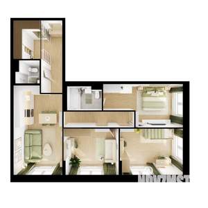 3-к квартира, вторичка, 88м2, 6/9 этаж