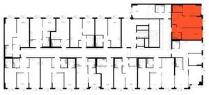 2-к квартира, вторичка, 55м2, 8/9 этаж