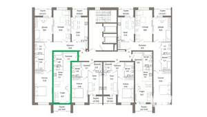 Студия квартира, вторичка, 36м2, 6/9 этаж