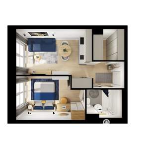 1-к квартира, вторичка, 35м2, 9/9 этаж