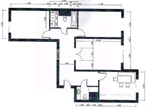 3-к квартира, вторичка, 96м2, 3/22 этаж