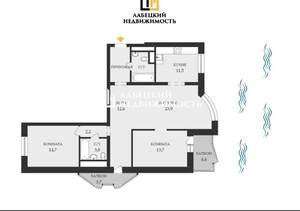 3-к квартира, вторичка, 93м2, 18/25 этаж