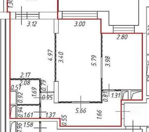 2-к квартира, вторичка, 60м2, 29/30 этаж