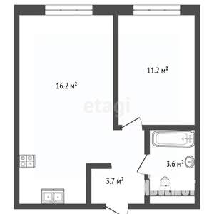 2-к квартира, вторичка, 36м2, 5/9 этаж