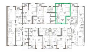 1-к квартира, вторичка, 47м2, 6/9 этаж