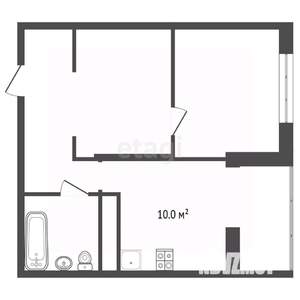 1-к квартира, вторичка, 40м2, 4/22 этаж