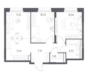 2-к квартира, вторичка, 50м2, 20/24 этаж