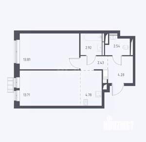 2-к квартира, вторичка, 44м2, 10/17 этаж