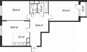 3-к квартира, вторичка, 72м2, 3/6 этаж