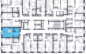 Студия квартира, строящийся дом, 30м2, 19/28 этаж