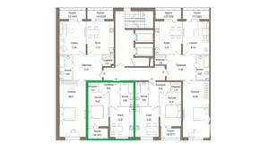 1-к квартира, вторичка, 45м2, 2/9 этаж