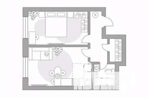 2-к квартира, вторичка, 45м2, 19/24 этаж