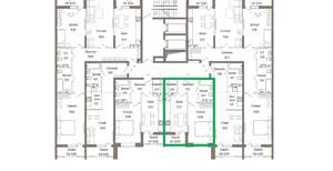 1-к квартира, вторичка, 41м2, 6/9 этаж